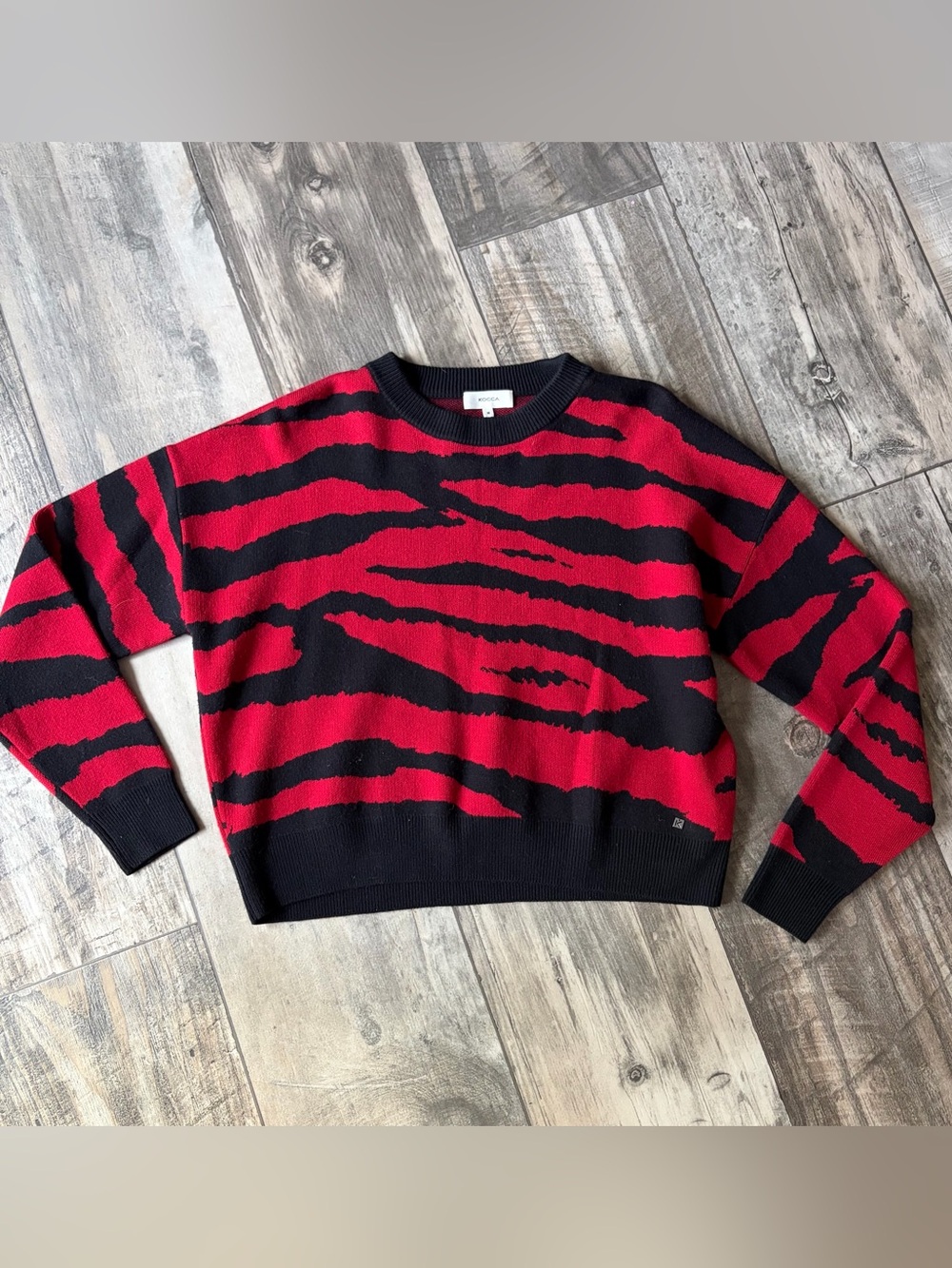 Kocca Wool Blend Patterned Sweater Size Medium